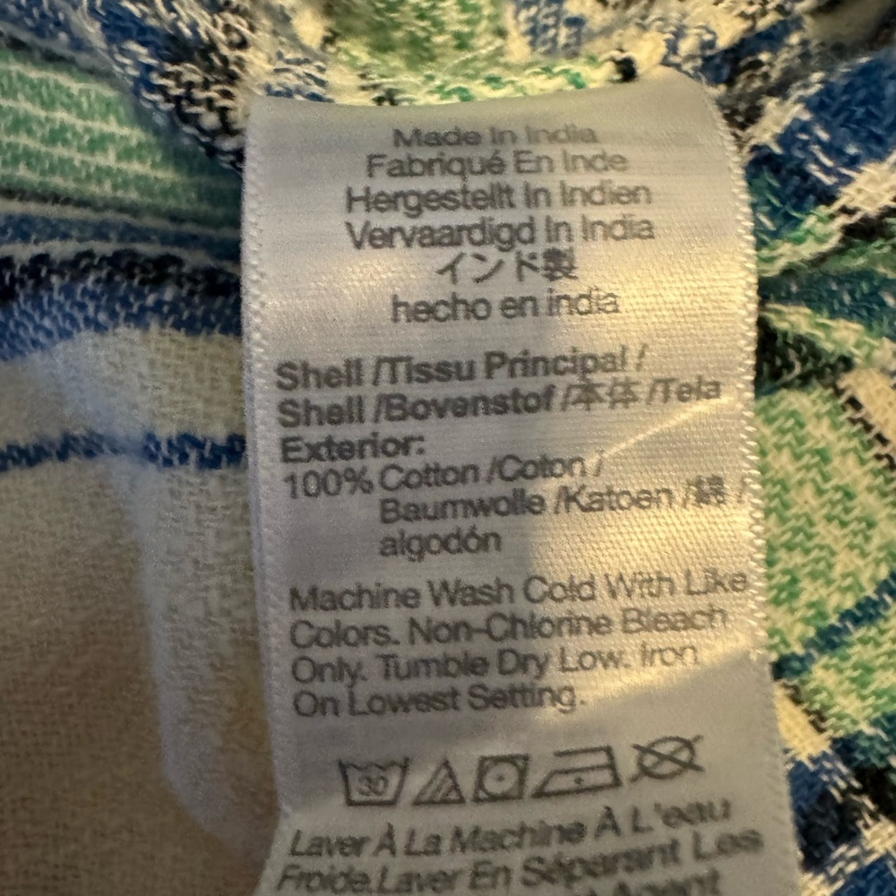 Madewell Green and Blue Plaid Men's Shirt - Picture 5 of 5